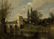 Jean-Baptiste Camille Corot The bridge at Mantes France oil painting artist